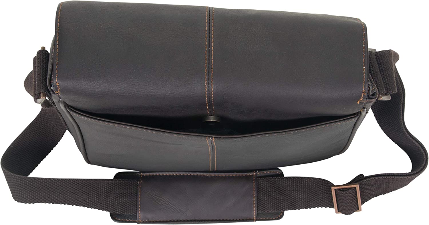 Kenneth Cole REACTION Manhattan Messenger Shoulder Satchel Bag Colombian Leather Laptop Computer & Tablet Travel Briefcase, Brown - Image 6